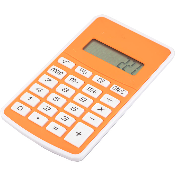 CA-004, CALCULADORA SAM. Calculadora de 8 dígitos con botones de cuadro. Incluye batería.